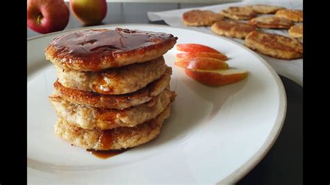 Mix Apples With Oatmeal Healthy Vegan Pancake Without Flour And Egg Youtube