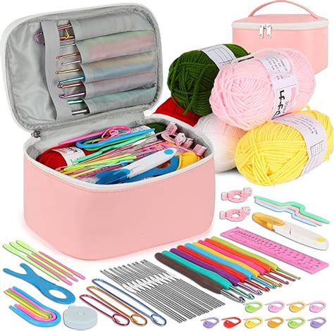 Coopay Kit de crochet pour débutants et adultes 58 pièces Avec