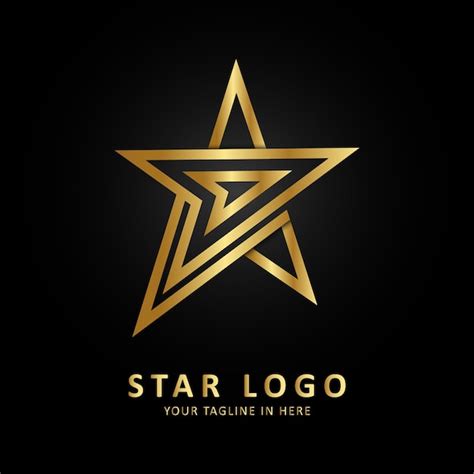 Premium Vector Modern Gold Rising Star Logo Elegant Concept