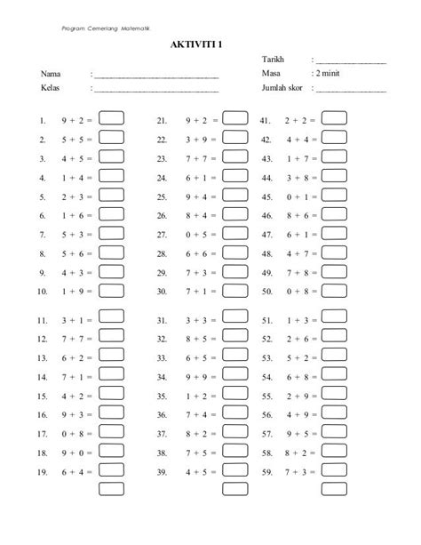 Soal matematika kumon download 2021