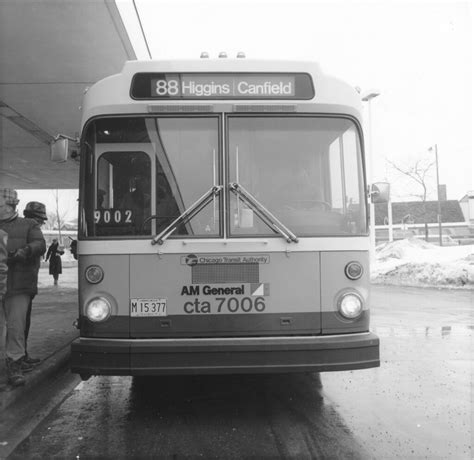 Cta Man Articulated Bus At Jefferson Park In 1979 A Photo On