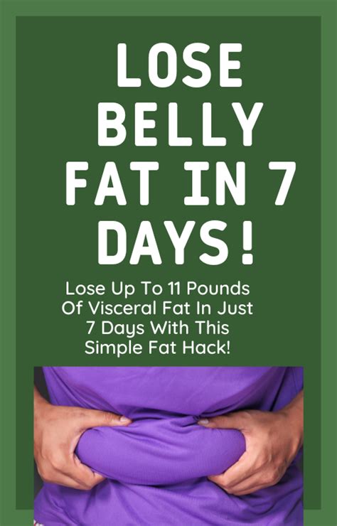 Lose Up To 11 Pounds Of Visceral Fat In Just 7 Days With This Simple