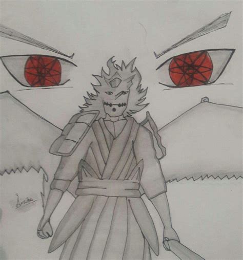 My Drawing of Sasuke Susanoo | Naruto Amino