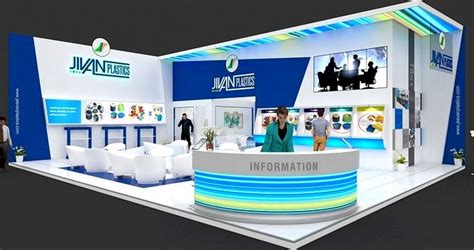 Exhibition Stall 3d Model 12x10 Mtr 2 Sides Open Plastics Stand