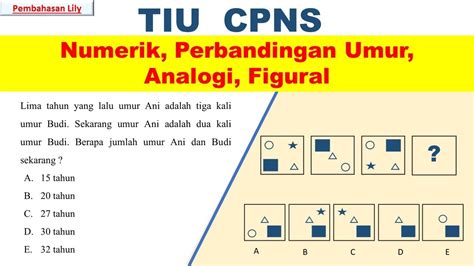 Perbandingan Umur Analogi Figural CPNS 2024 YouTube