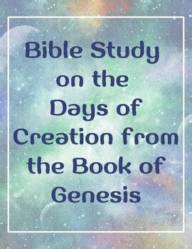 Bible Study on the Days of Creation by Bible Dives Plus | TPT