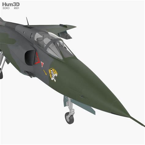 Soko J 22 Orao Modelo 3D Descargar Avión de caza on 3DModels org