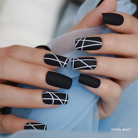 13 Black Acrylic Nails And Polish Inspired Beauty