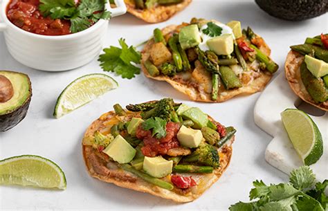 Roasted Vegetable Tostadas Food Club Brand