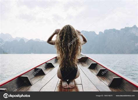 Beautiful Woman Posing Boat Stock Photo by ©Rawpixel 194310670