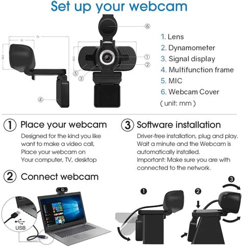 Larmtek W Fhd P Fps Usb Webcam With Built In Noise