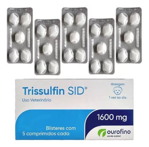 Trissulfin Sid 1600mg 5 Blisters C 5 Comprimidos Cada Bula