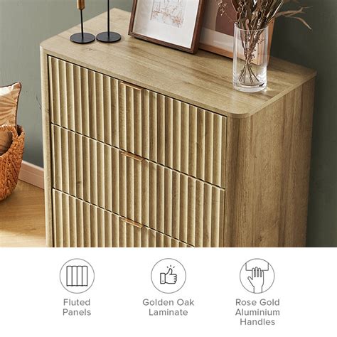 George Oliver Dorcus 3 Drawer Dresser Reviews Wayfair