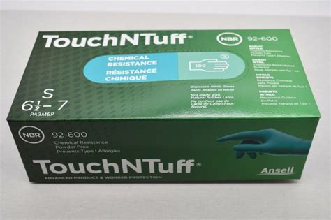 Ansell TouchNTuff 92 600 Disposable Nitrile Gloves With Enhanced Splash