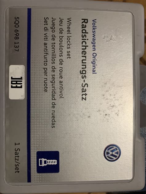 5Q0698137 комплект секреток VAG | Запчасти на DRIVE2