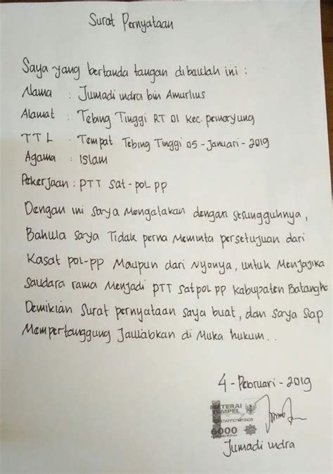 Catut Nama Kasat Pol PP Jumadi Meminta Maaf