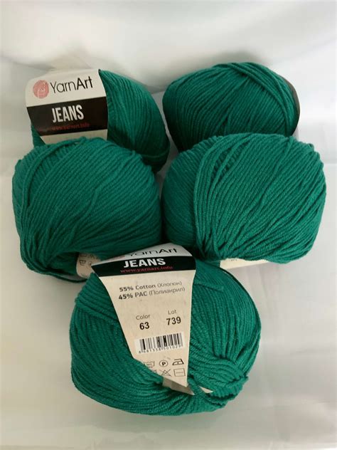 Yarnart Jeans Cotton Mix Shade Green