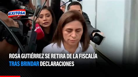 🔴🔵rosa Gutiérrez Se Retira De La Fiscalía Tras Brindar Declaraciones