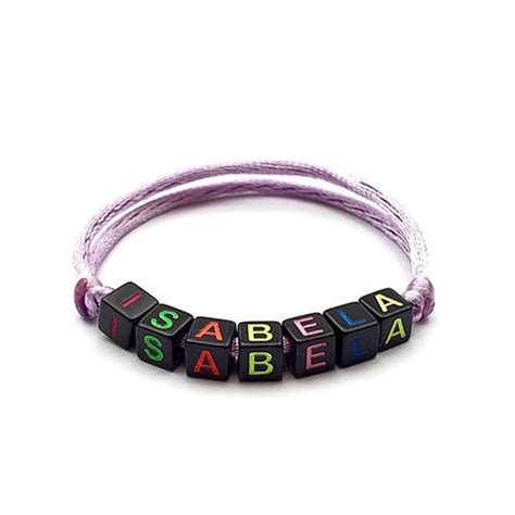 Bracelet Isabela Personnalis R Versible Imperm Able Avec Texte Message