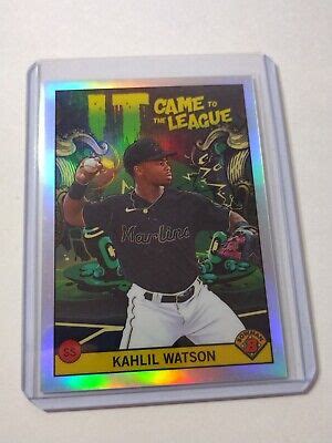 Kahlil Watson 2022 Bowman Chrome It Came To The League ICFL 4