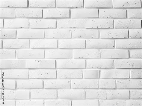 White brick wall texture enhances the interior design scheme Stock ...