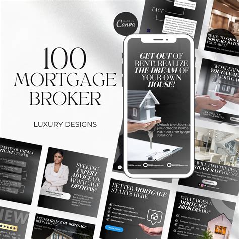 Mortgage Broker Instagram Template, Mortgage Canva Social Media