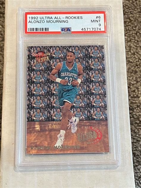 1992 Fleer Ultra All Rookies 6 ALONZO MOURNING RC PSA 9 Mint