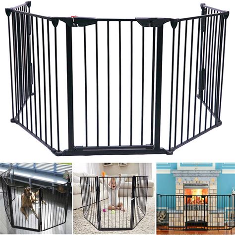 tonchean Extra Wide Outdoor Pet Gates Dog Gates 118 Inch Freestanding ...