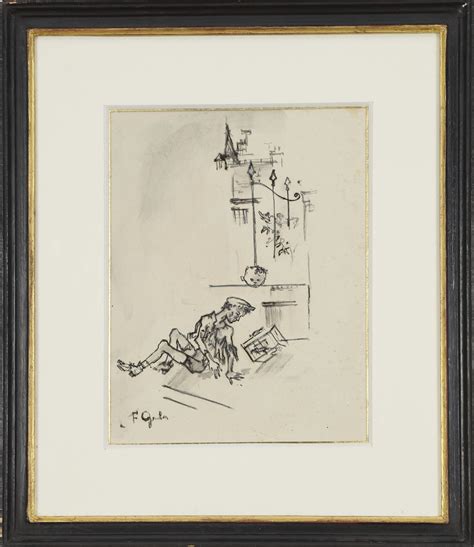 Francis Gruber Dessin Original Pour Le Spleen De Paris De Baudelaire