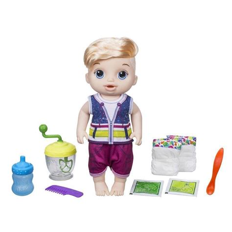 Boneca Baby Alive Papinha Divertida Menino Loiro Sweet Spoonfuls