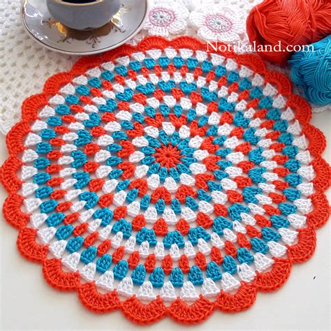 Notikaland - Crochet. Doily. Flowers. Diagram.