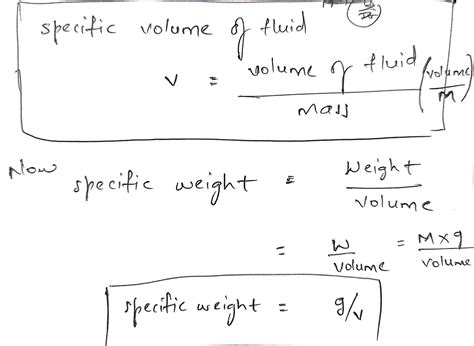 solved    specific weight   weight  unit volume