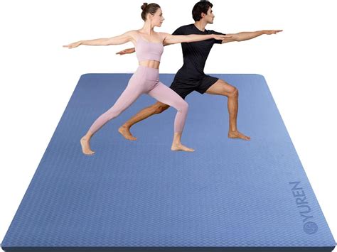 YR Large Gym Mat 78"X51" 1/2" Thick Foam Fitness Mats for Exercise Home ...