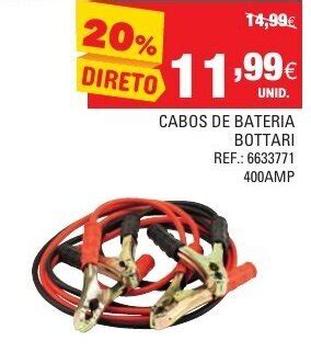 Promoção Cabos de Bateria Bottari 400AMP em Continente