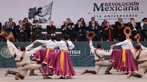 En imágenes Festejan el 114 aniversario de la Revolución Mexicana