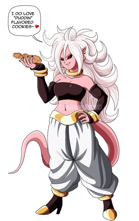 Majin Android 21 Personagens Femininos Quadrinhos Personagens