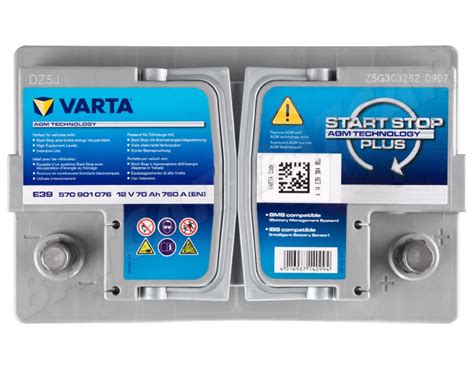 Varta Start Stop E V Ah A En Batcar De Shop Autobatterien