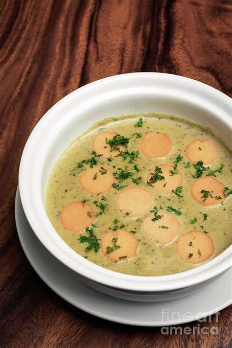 German Traditional KARTOFFELSUPPE Potato And Sausage Soup On Woo