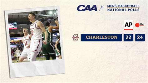 CAA Basketball On Twitter CofCBasketball Climbs To No 22 In The