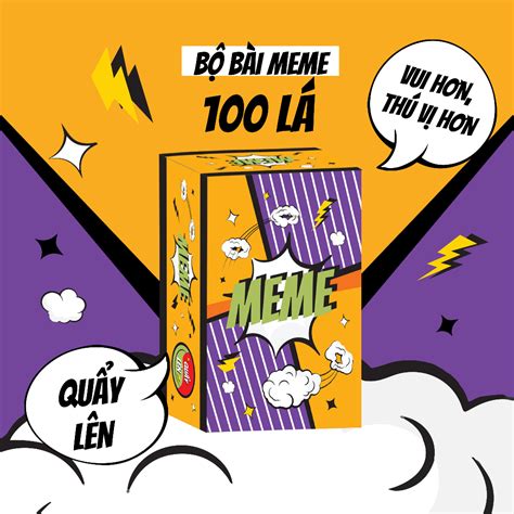 Bộ bài Meme lên tới 200 lá chơi cùng nhóm bạn, Bộ bài meme nhiều lá quá trời luôn | Shopee Việt Nam