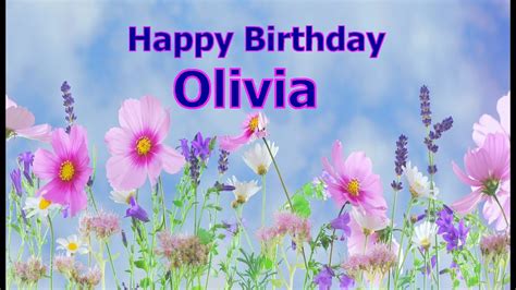 Happy Birthday Olivia Youtube