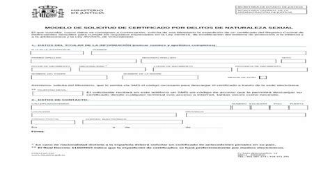 Modelo De Solicitud De Certificado Por Delitos De Pdf Filemodelo