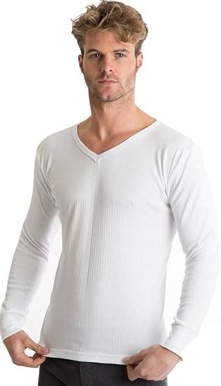 Rp Collections Mens Thermal Underwear V Neck Long Sleeve T