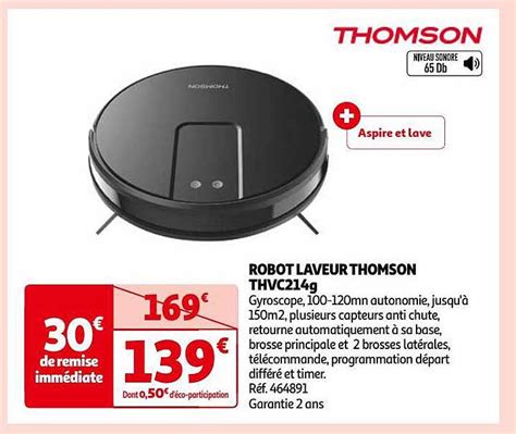 Promo Robot Laveur Thomson Thvc G Chez Auchan Icatalogue Fr