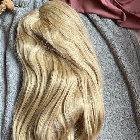 Ash Blonde Frontal Human Hair Wig Dyed By A Depop