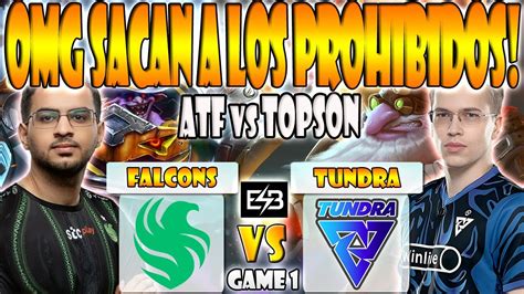 FALCONS VS TUNDRA BO3 GAME 1 SEMIFINAL ATF SKITER VS TOPSON PURE ESL