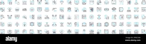 Networking Vector Line Icons Set Networking Lan Wan Wifi Routers Hubs Ethernet