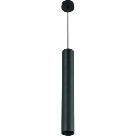 Hanging Ceiling Light Cylinder 1m Black 56x300mm