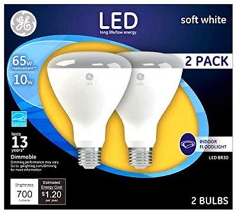 Ge Lighting Indoor Floodlight Led Bulb Dimmable Br30 Soft White 700