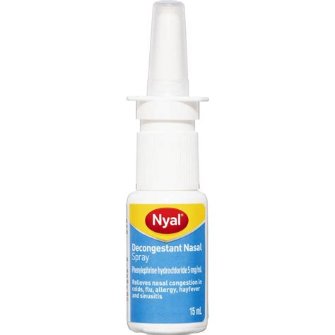 Nyal Decongestant Nasal Spray 15ml Woolworths